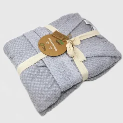 Accappatoio bagno in cotone taglia S/M grigio Gobi
