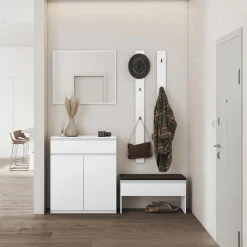Appendiabiti da parete 13x163h cm bianco Accent