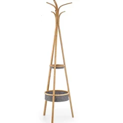 Appendiabiti ingresso 52x177h cm bambù naturale Risky