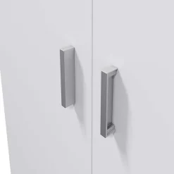 Armadio ingresso 73x180h cm 2 ante battenti multiuso bianco opaco Corie