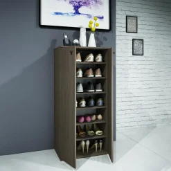 Armadio scarpiera 55x119h cm 2 ante rovere moro Vertigo