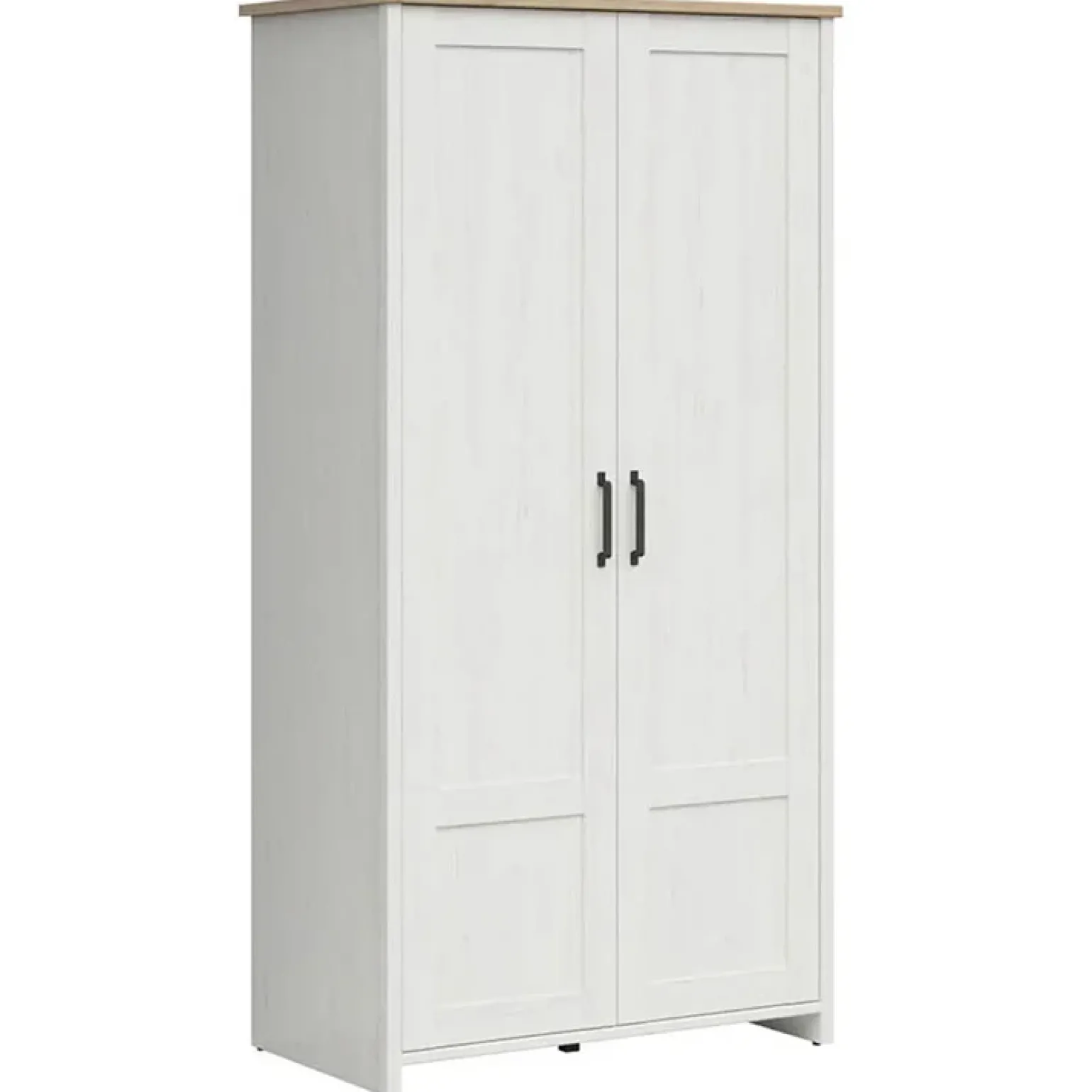 Armadio 102x201h cm 2 ante bianco frassinato rovere Lars