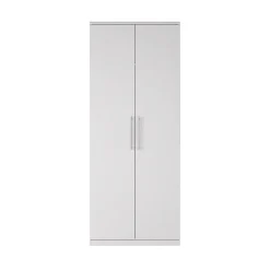 Armadio 81x199h cm 2 ante moderno bianco frassinato Dogliani