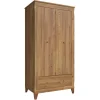 Armadio 102x202h cm 2 ante rovere scuro Lucca
