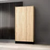 Armadio 92x196h cm 2 ante rovere nero Alabaster