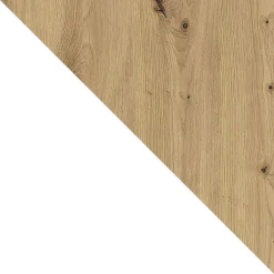 Armadio 200x215h cm 2 ante scorrevoli con specchio bianco opaco rovere Silven