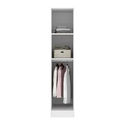 Armadio 41x184h cm con barra appendiabiti legno bianco Juan