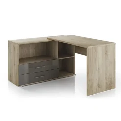 Arredo ufficio completo moderno rovere antracite lucido Time 21