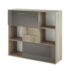 Arredo ufficio completo moderno rovere antracite lucido Time 21