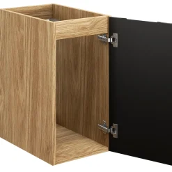 Base bagno sospesa 30x60h cm 1 anta nero rovere Swim