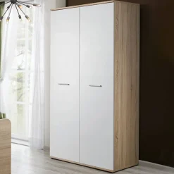 Cameretta bambini 1 letto singolo quercia sonoma bianco opaco Ciak 1