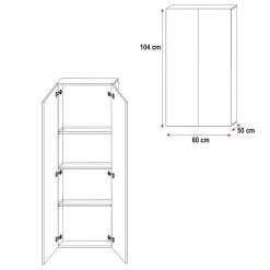 Cameretta bambini completa 2 letti singoli bianco rosa Diego Gihome®