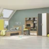 Cameretta completa per bambini rovere antracite bianco Chiaretto