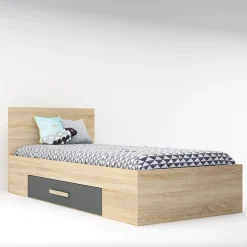 Cameretta completa per bambini rovere antracite bianco Chiaretto
