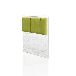 Cameretta per bambini 1 letto singolo contenitore bianco rustico verde Zadar