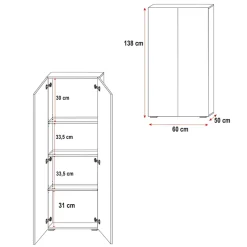 Cameretta 254x120cm 1 letto soppalco bambini bianco rosa lucido Simone Gihome®