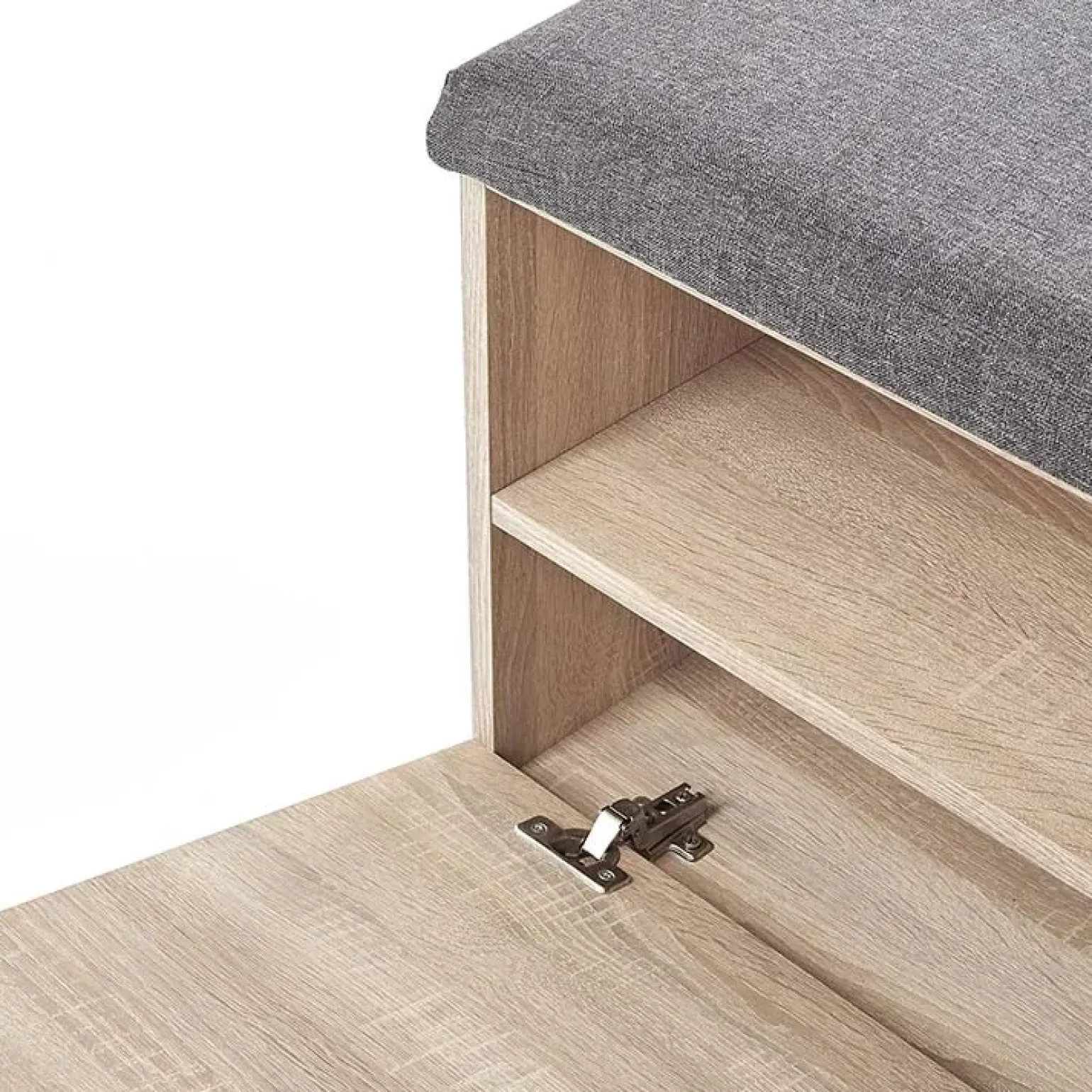 Cassapanca scarpiera 70x45h cm da ingresso moderna rovere Viki