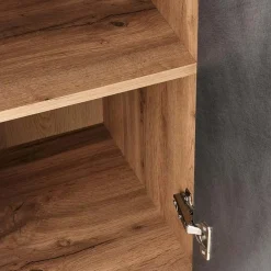 Cassettiera 77x82h 4 cassetti 1 anta cm rovere grigio Viki