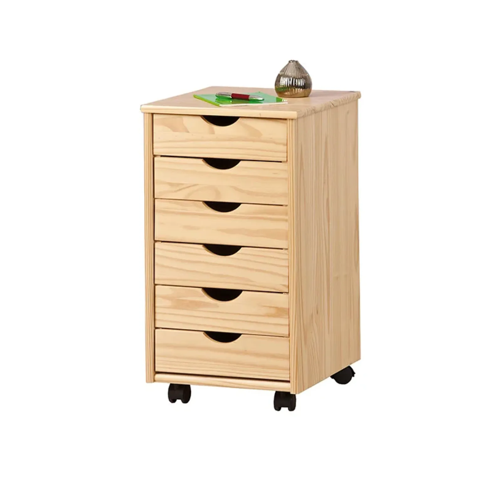 Cassettiera 36x65h cm 6 cassetti portagiochi pino Fast Brutus