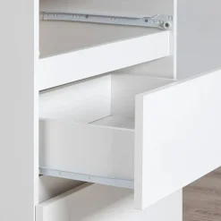 Cassettiera 140x120h cm moderna 10 cassetti bianco Living