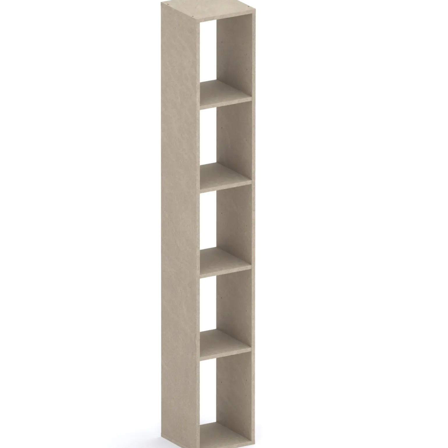 Colonna a terra 28x186h cm 5 vani libreria tortora Sunset