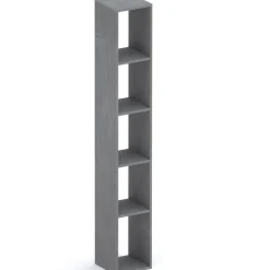 Colonna a terra 28x186h cm libreria 5 vani antracite Sunset