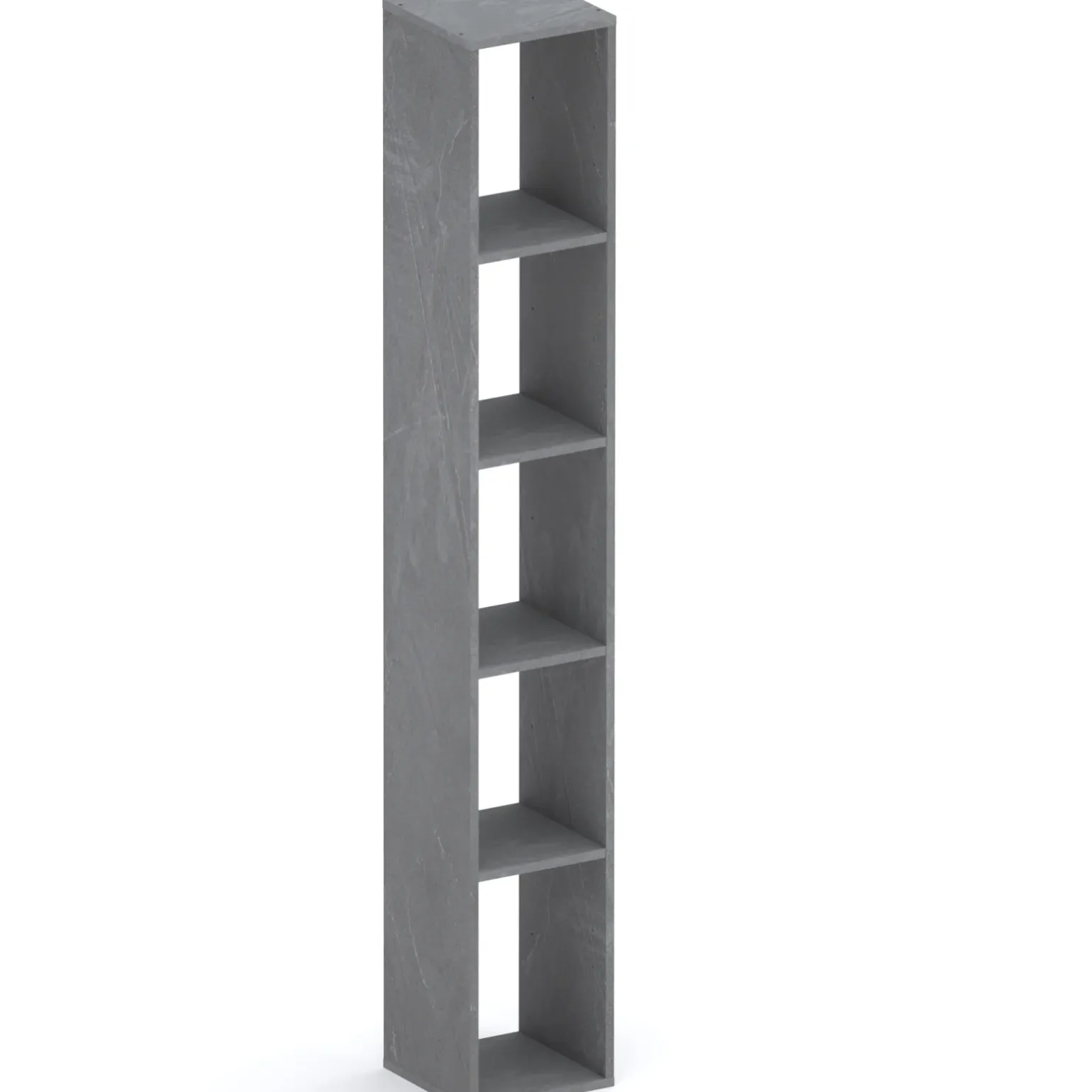 Colonna a terra 28x186h cm libreria 5 vani antracite Sunset