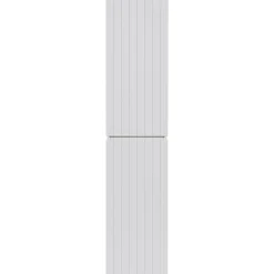 Colonna bagno sospesa 35x160h cm cannettato 2 ante bianco Autentic
