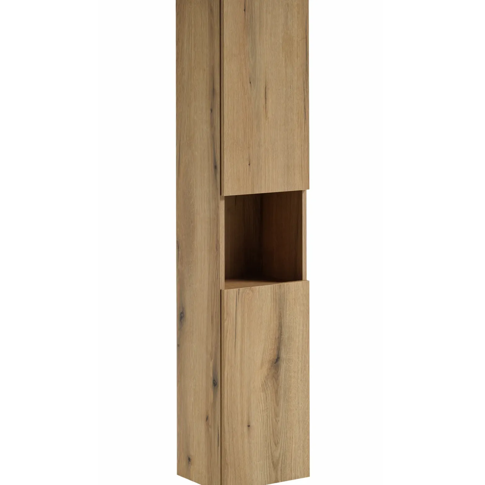 Colonna bagno sospesa 30x140h cm 2 ante rovere Rovery