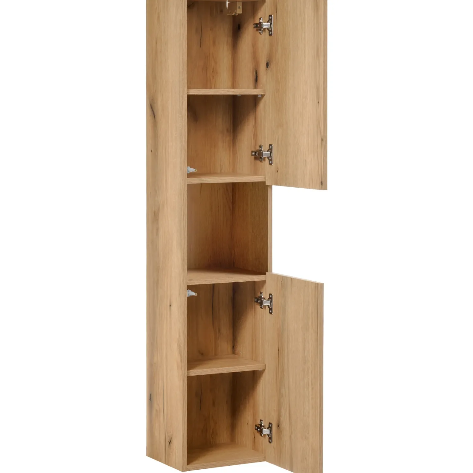Colonna bagno sospesa 30x140h cm 2 ante rovere Rovery