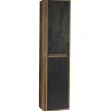 Colonna bagno sospesa 40x170h cm 2 ante rovere antracite Stony