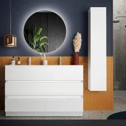 Colonna bagno 25x138h cm 1 anta bianco lucido Moon