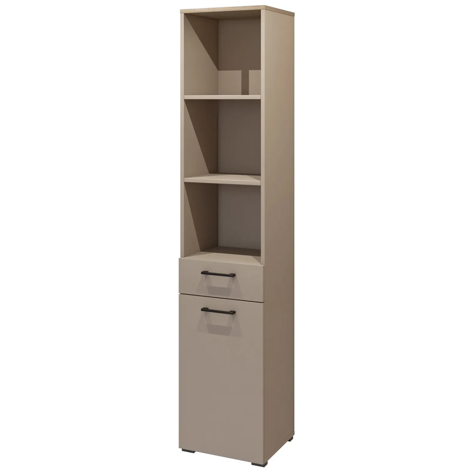 Colonna bagno 40x197h cm 1 anta 1 cassetto beige Wave