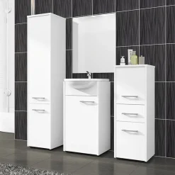 Colonna bagno 30x140h cm 2 ante bianco Woters