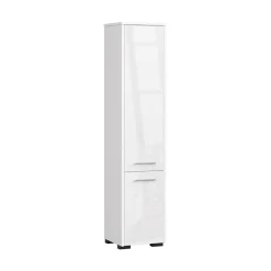 Colonna bagno 30x140h cm 2 ante bianco lucido Woters