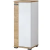 Colonna bagno 35x86h cm bassa 1 anta bianco lucido rovere Crystal