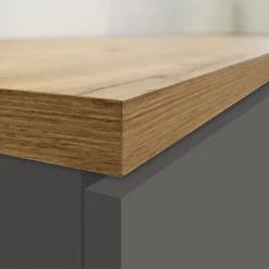 Colonna frigo dispensa cucina 90x165h cm moderna antracite rovere Gourmet