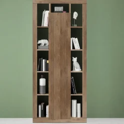 Colonna libreria 95x217h cm 1 anta  rovere scuro Trilogy