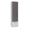 Colonna 50x195h cm 1 anta 1 cassetto cameretta bianco pino grigio blu Maya Gihome®