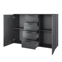 Comò 132x93h cm 2 ante 4 cassetti ossido Cortina Gihome®