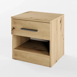Comodino 40x41h cm  con cassetto moderno rovere rustico Selvaggia