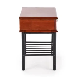 Comodino 48x55h cm moderno ciligio nero Mirtilla
