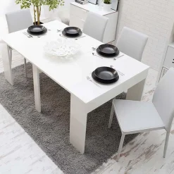 Consolle 50/302cm allungabile bianco opaco Diadema Gihome®
