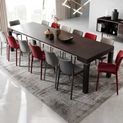 Consolle 50/300cm allungabile moderno wengé Pandora 110 Gihome®