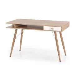 Consolle ingresso scrivania 1 cassetto 120x75cm rovere sonoma bianco Lavanda