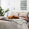 Copripiumino + 2 federe letto matrimoniale in cotone 250x200cm marrone terracotta Nabib