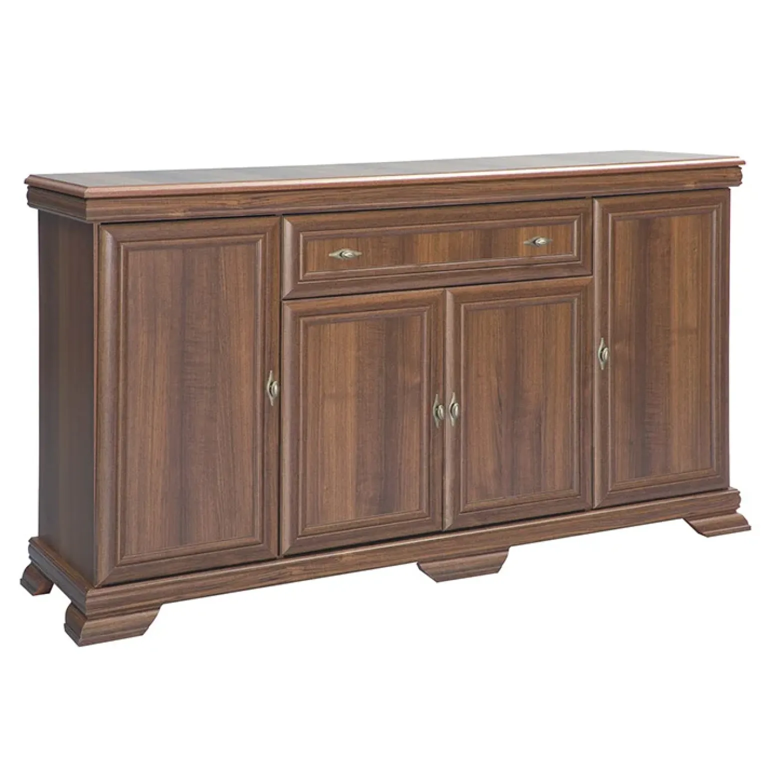 Credenza alta 168x195h cm con vetrina arte povera quercia Kelly