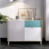 Credenza 105x75h cm 2 ante 1 cassetto rovere grigio bianco petrolio Dominic