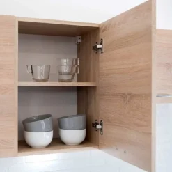 Cucina 240cm completa moderna lineare rovere sonoma Dalia