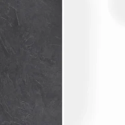 Cucina 255cm componibile lineare moderna bianco grigio pietra Gourmet Elegance